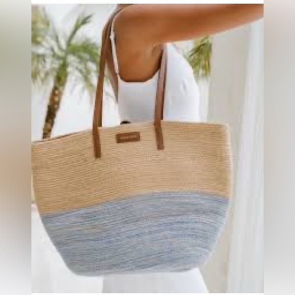 Trades Of Hope bisa large summer woven New Tote with snap - Picture 1 of 7